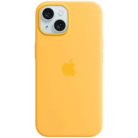 Чехол APPLE силиконовый с MagSafe Sunshine для iPhone 15 — Изображение №1