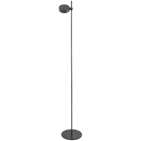 ZAFFERANO SUPER O FLOOR LAMP 1 L. 250x1600mm. MATT BLACK 3.5W 27/31/40K-5Vdc — Image №1