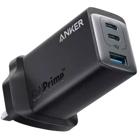 ANKER Power Adapter 3*USB/USB-C, 65 W, Black — Image №1
