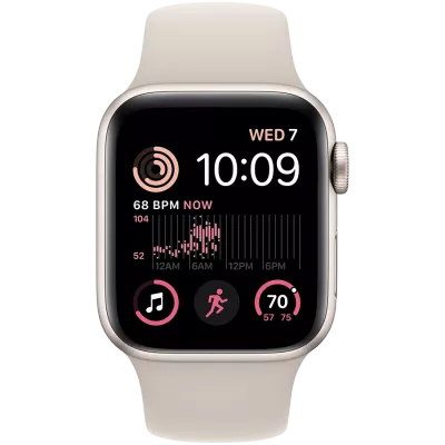 Apple Watch SE GPS Gen.2, 40mm, Starlight, Starlight Sport Band