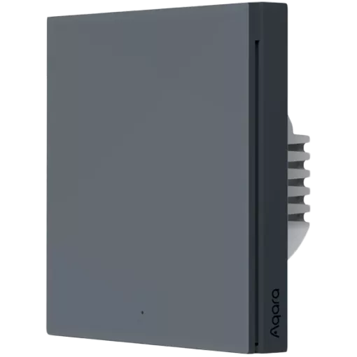 AQARA Smart Wall Switch H1 Smart Remote Control WS-EUK03-GRAY (Smart wall switch H1 (with neutral, single rocker)) for Sockets — Image №1