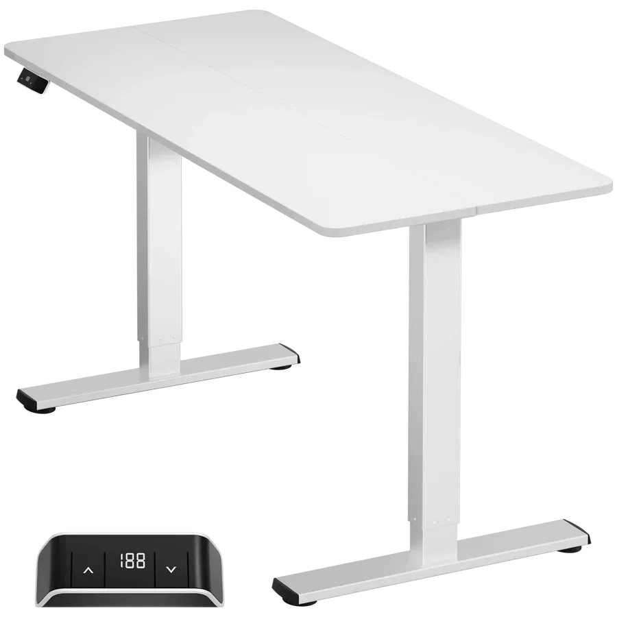 ONKRON Motorized Under Desk for Tabletop size 55x23", Λευκό — Εικών №1