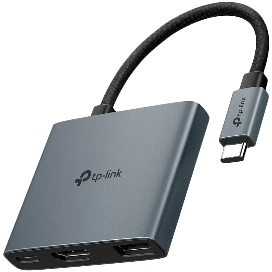 TP-LINK USB Type-C 3 in 1 Hub Серый — Изображение №1