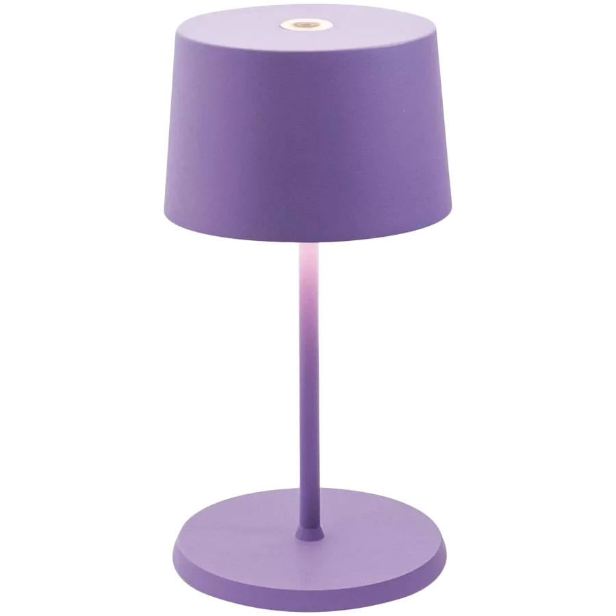 ZAFFERANO OLIVIA PRO MINI TABLE LAMP 110x220mm. MATT LILAC 2.2W LED 144/155 lm. — Image №1