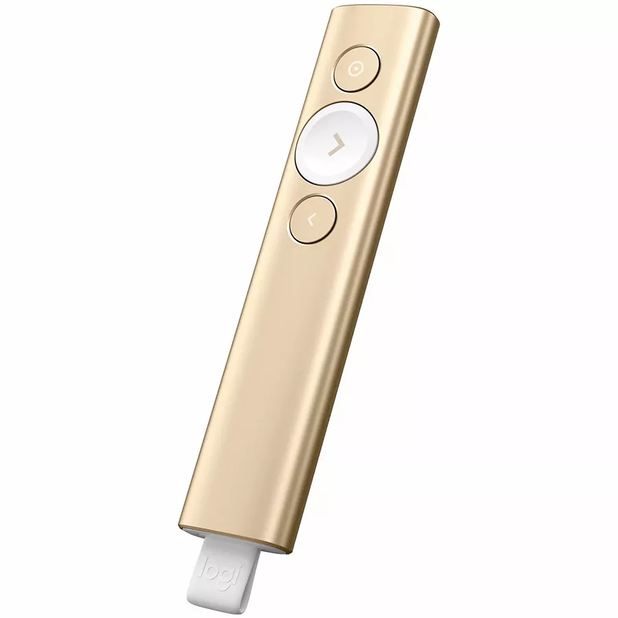 Презентер LOGITECH BT/WL Presenter SPOTLIGHT - EMEA - GOLD (L910-004862) — Изображение №2