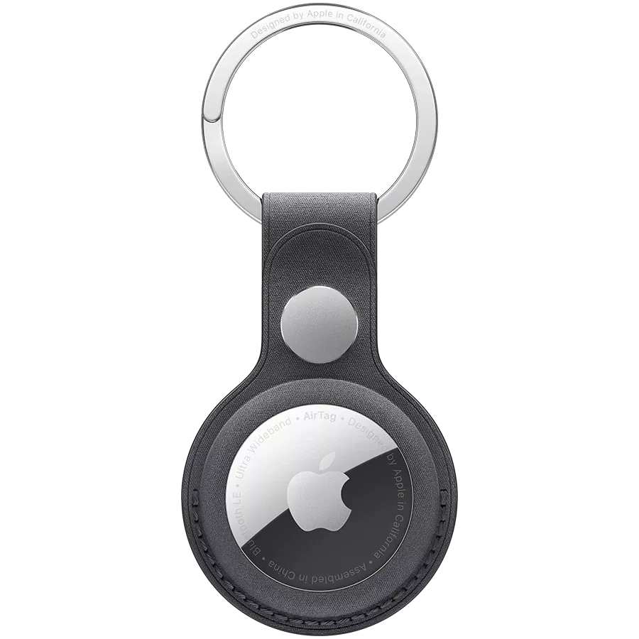 APPLE FineWoven Key Ring for AirTag, Սև — image №1