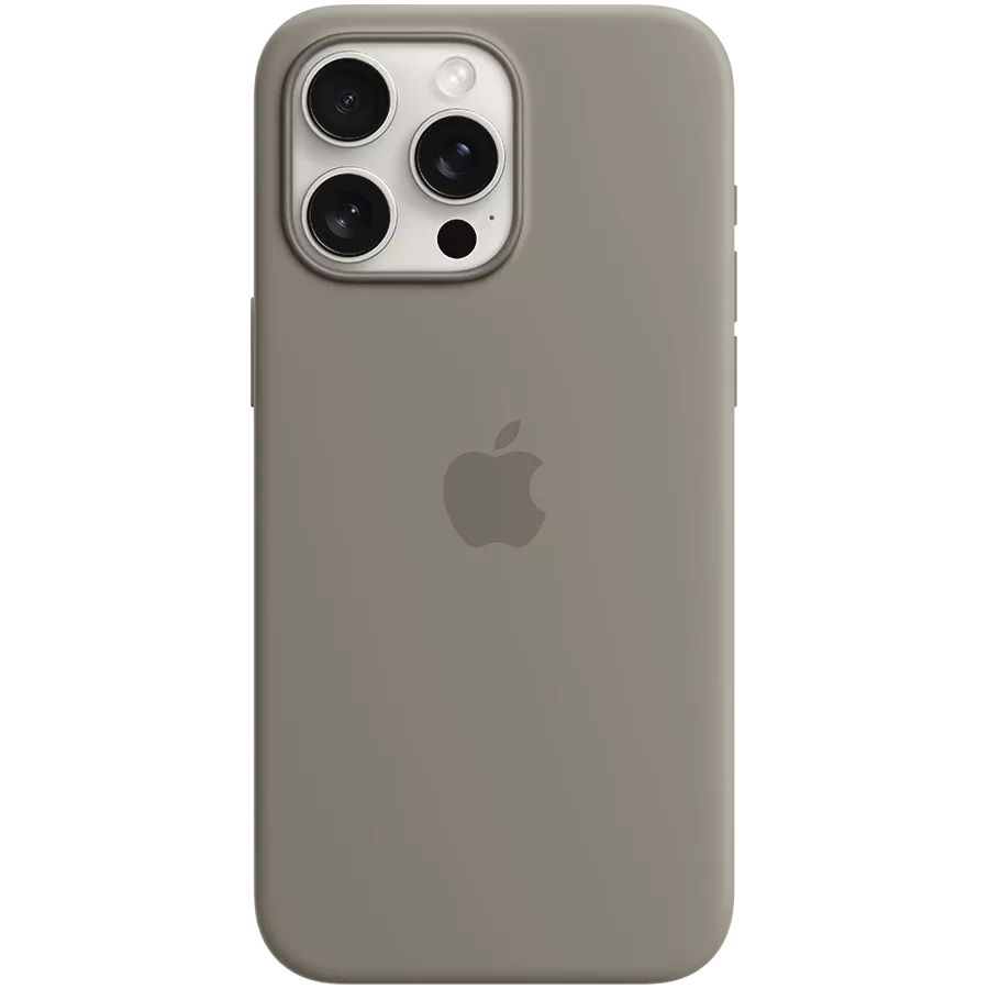 APPLE Θήκη Silicone Case with MagSafe με MagSafe, Πηλός for iPhone 15 Pro Max — Εικών №1