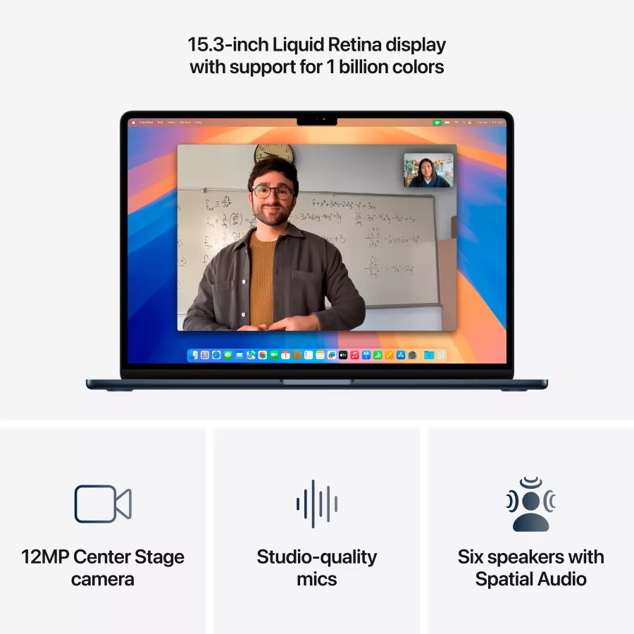 Apple MacBook Air 15.3"  Apple M4 (10C CPU/10C GPU), 24 GB, 512 GB, Midnight, 2025 — Image №5