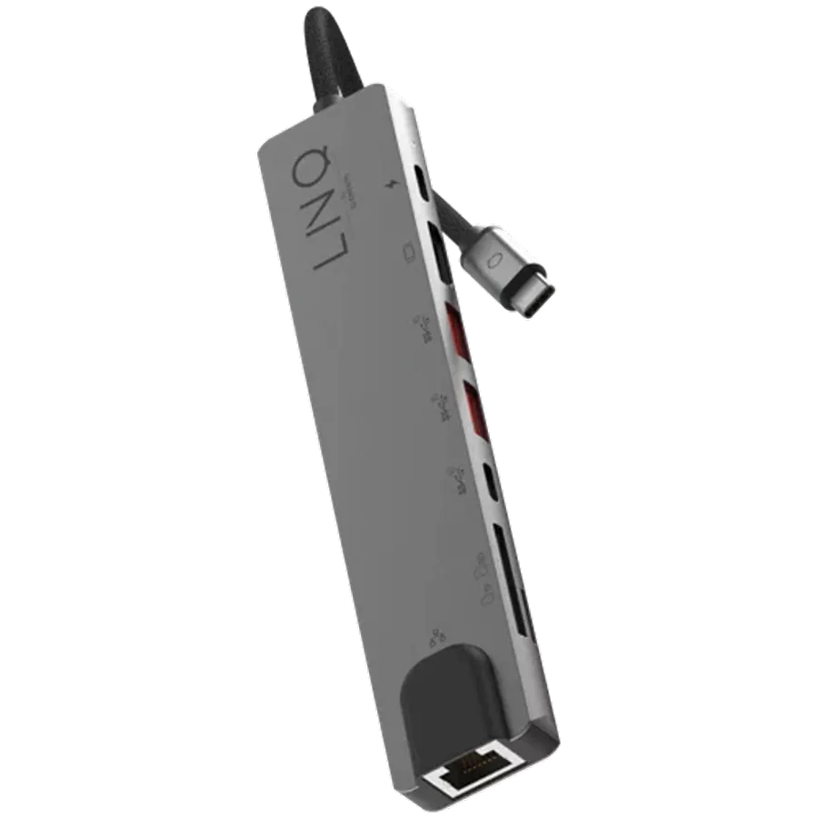 Multiport Adapter LINQ 8in1 PRO USB-C Multiport Hub Gray — Image №2
