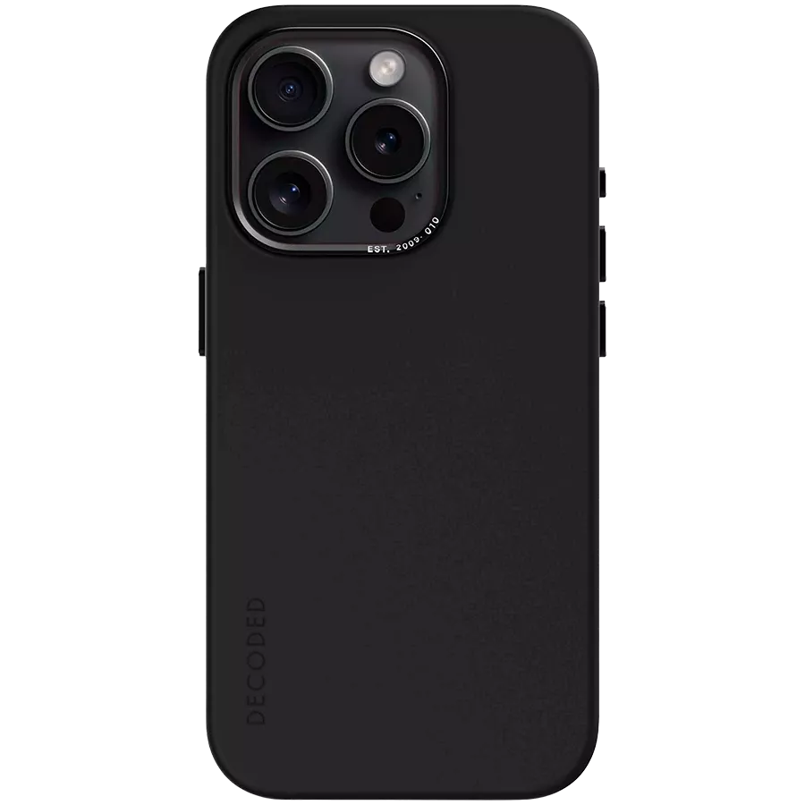DECODED Θήκη ANTIMICROBIAL SILICONE CASE με MagSafe, Μαύρος for iPhone 15 Pro — Εικών №1