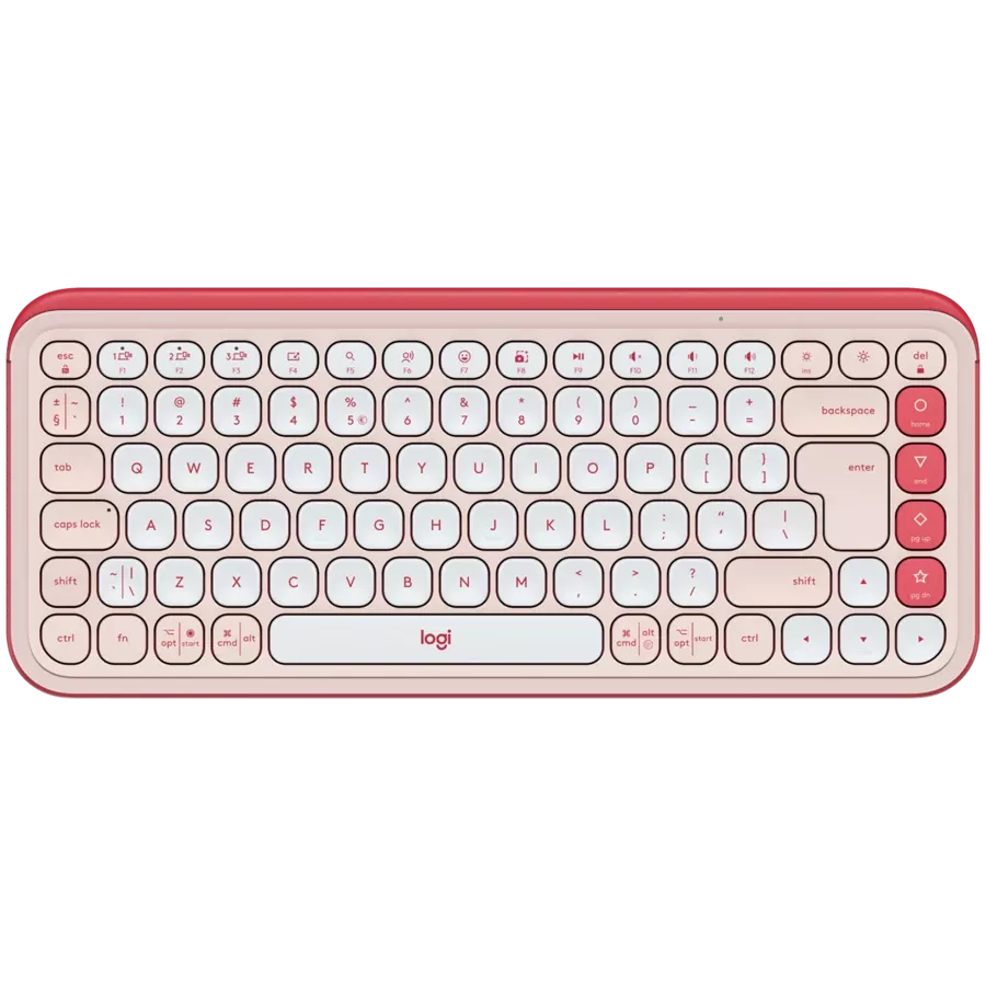 LOGITECH POP ICON KEYS Keyboard, Wireless, Rose, US EN — Image №1