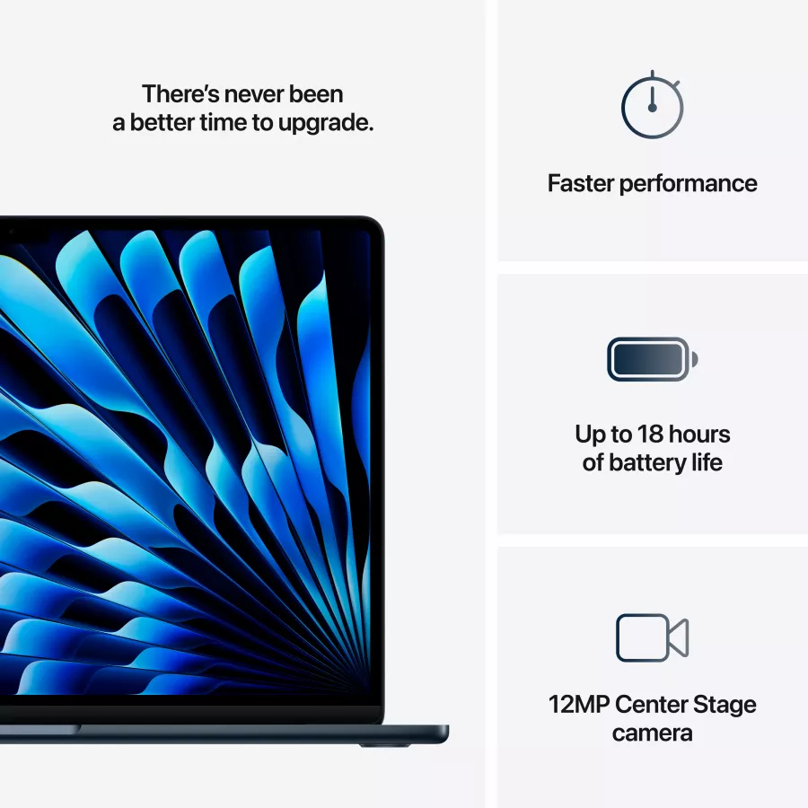 Apple MacBook Air 15.3"  Apple M4 (10C CPU/10C GPU), 16 GB, 256 GB, Midnight, 2025 — Image №11