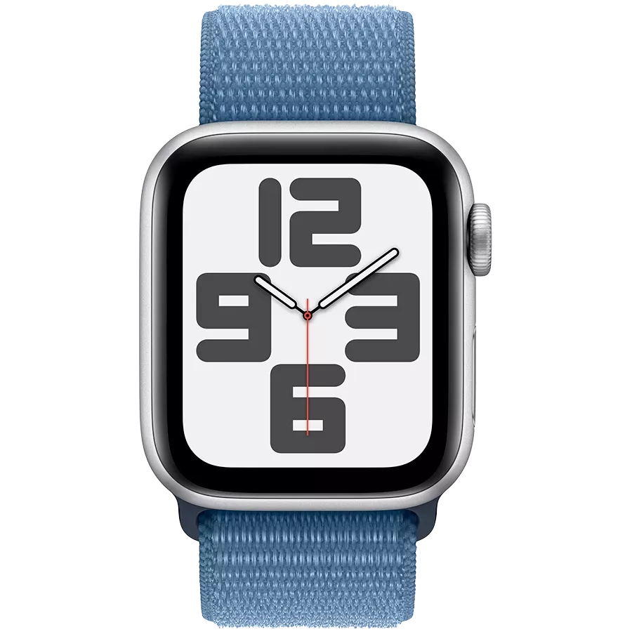 Apple Watch SE GPS Gen.2 (2023)  Winter Blue Sport Loop, 40мм, Серебристый — Изображение №2