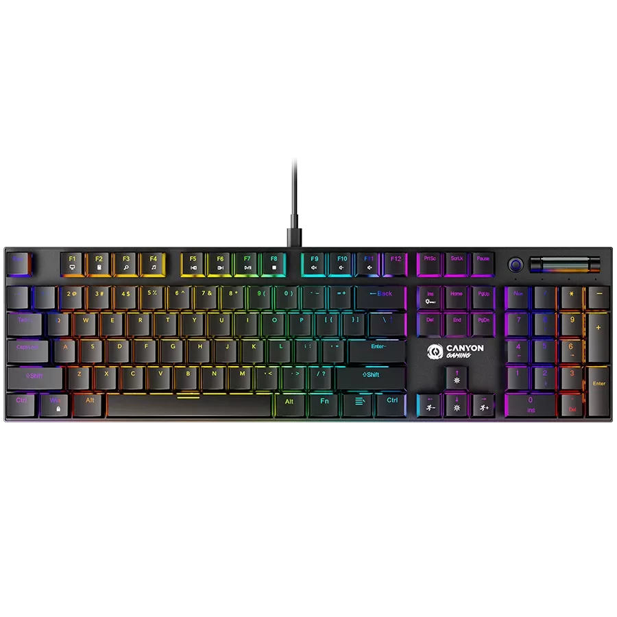 Ігрова клавіатура CANYON Cometstrike GK-55 RGB Black (CND-SKB55-US) — Зображення №1