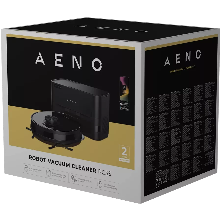 AENO Ηλεκτρική σκούπα ρομπότ RC5S, Μαύρος — Εικών №13