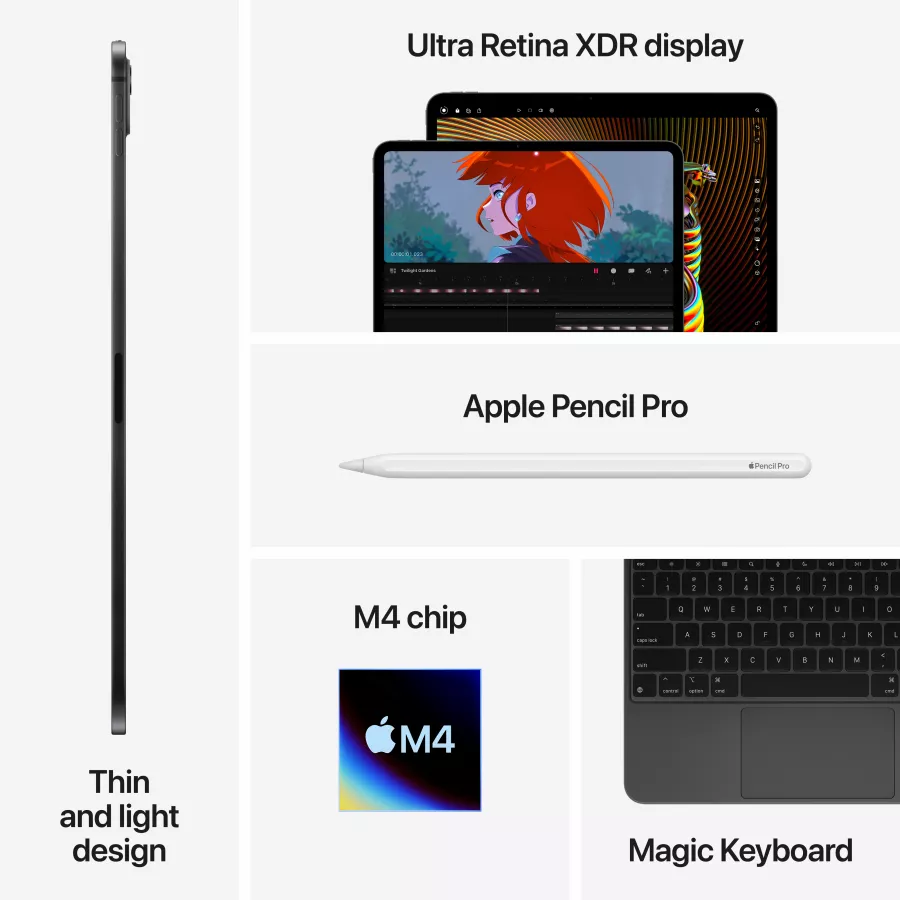 iPad Pro 11 (M4), 2 TB, Wi-Fi+4G, Nano-texture glass, Silver — Image №8