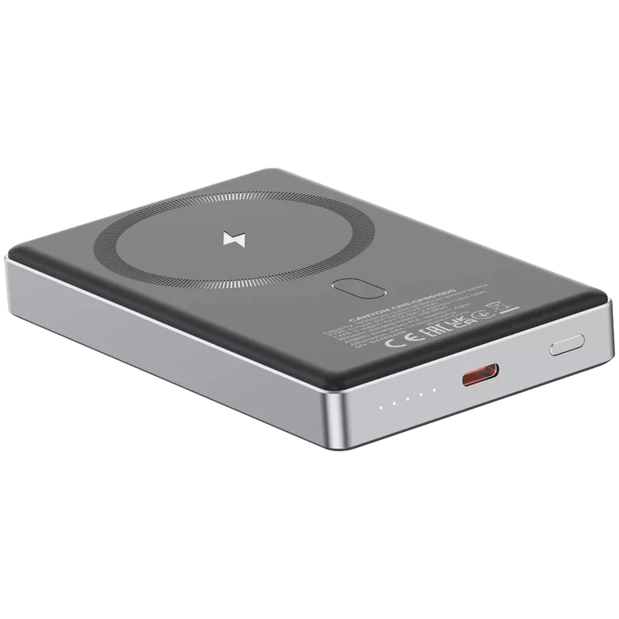 CANYON OnPower 510 Power Bank, 10000 mAh, Σκούρο Γκρι — Εικών №5