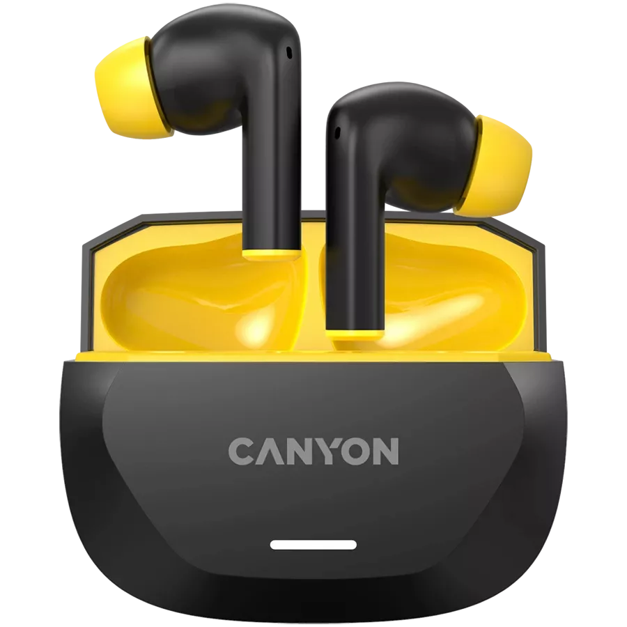 CANYON TWS-7 Ασύρματο Ακουστικό, Μαύρο / Κίτρινο — Εικών №1