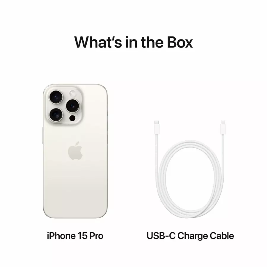 Apple iPhone 15 Pro, 1 TB, White Titanium — Εικών №8