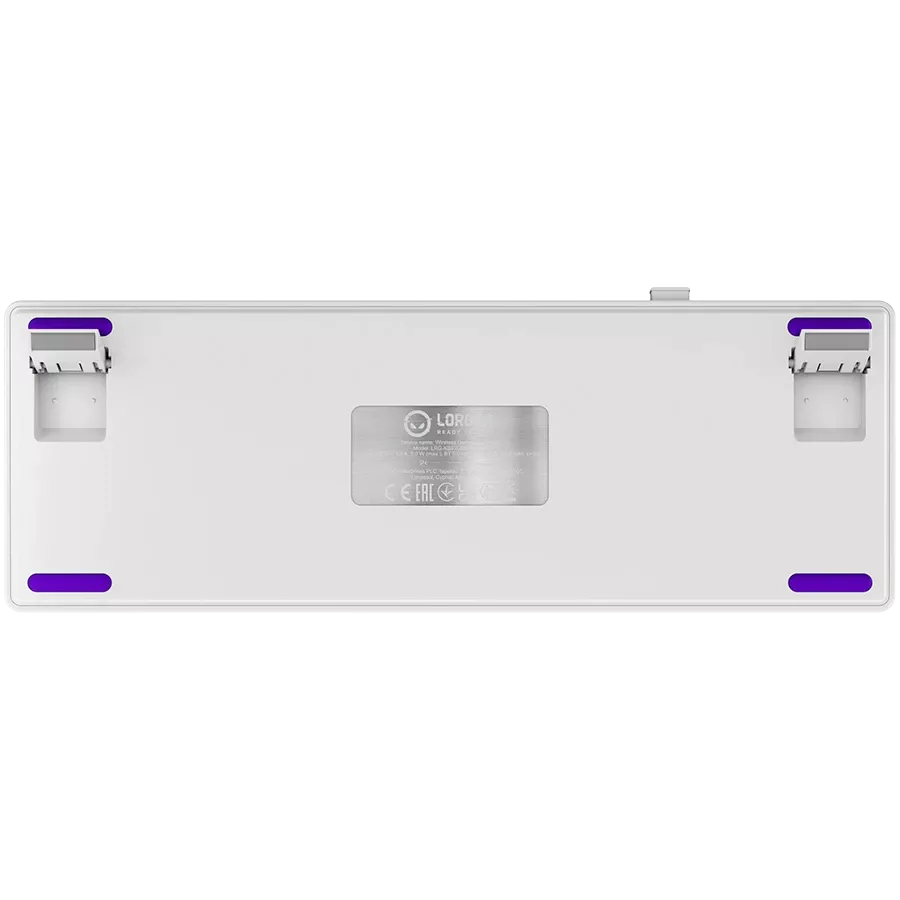 LORGAR KBP70MW Gaming Keyboard, Wireless, White, EN — Image №9