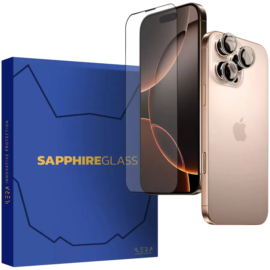 Захисне скло iLera Sapphire Ultra Glass для iPhone 16 Pro — Зображення №1