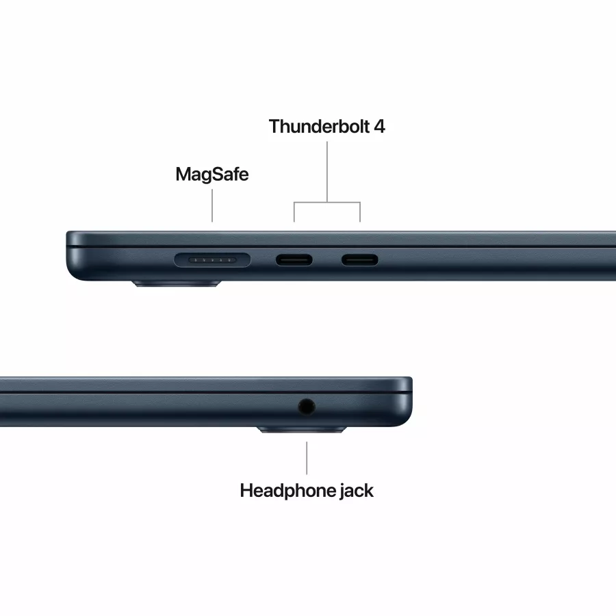 Apple MacBook Air 15.3"  Apple M4 (10C CPU/10C GPU), 24 GB, 512 GB, Midnight, 2025 — Image №7