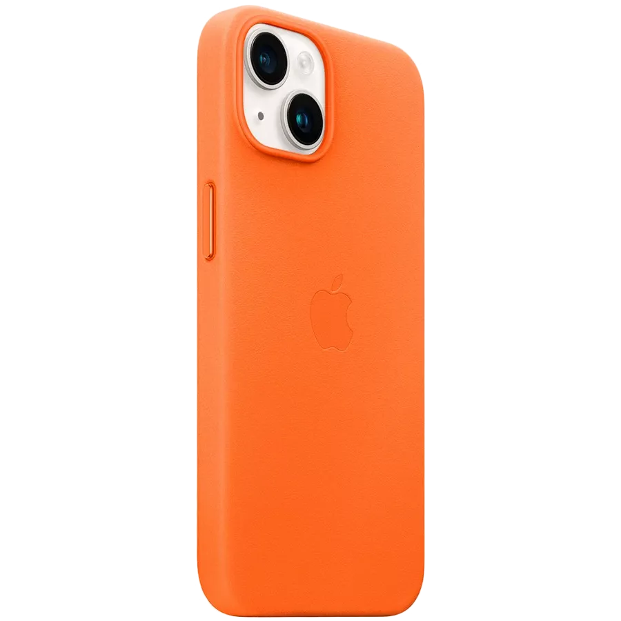APPLE Leather Case with MagSafe Orange for iPhone 14 — Image №2