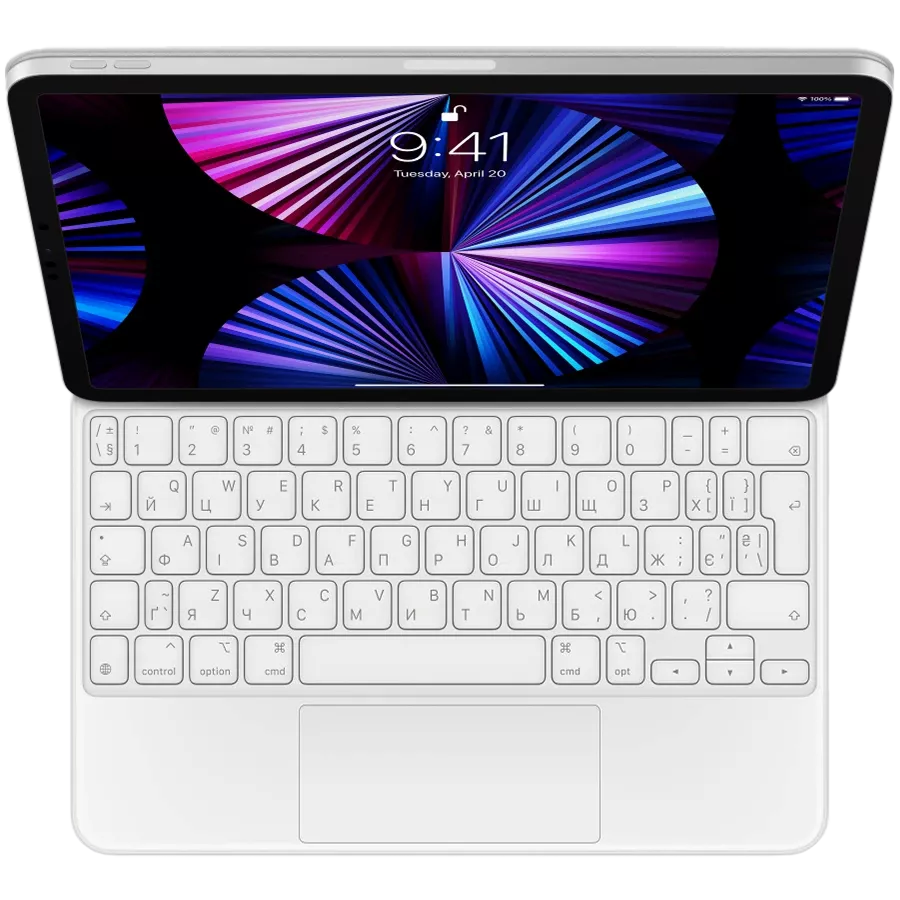 Чехол-клавиатура APPLE Magic Keyboard для iPad Air 11-inch (M2), Белый — Изображение №5