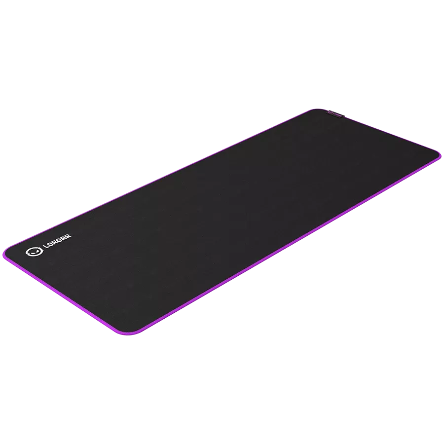 Παιχνίδι ποντικιού Lorgar 900mm x 360mm x 3mm, Μαύρο / Μωβ — Εικών №3