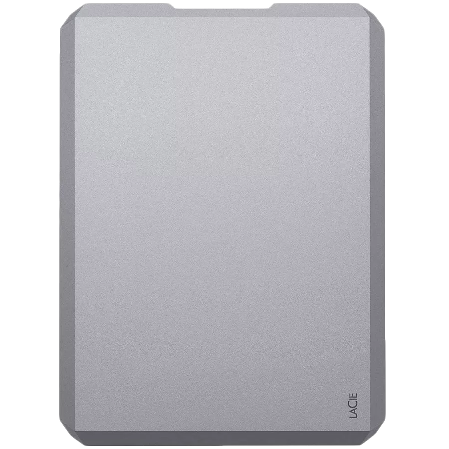 HDD External LACIE Mobile Drive (2TB, USB 3.1) Moon Silver — Image №1