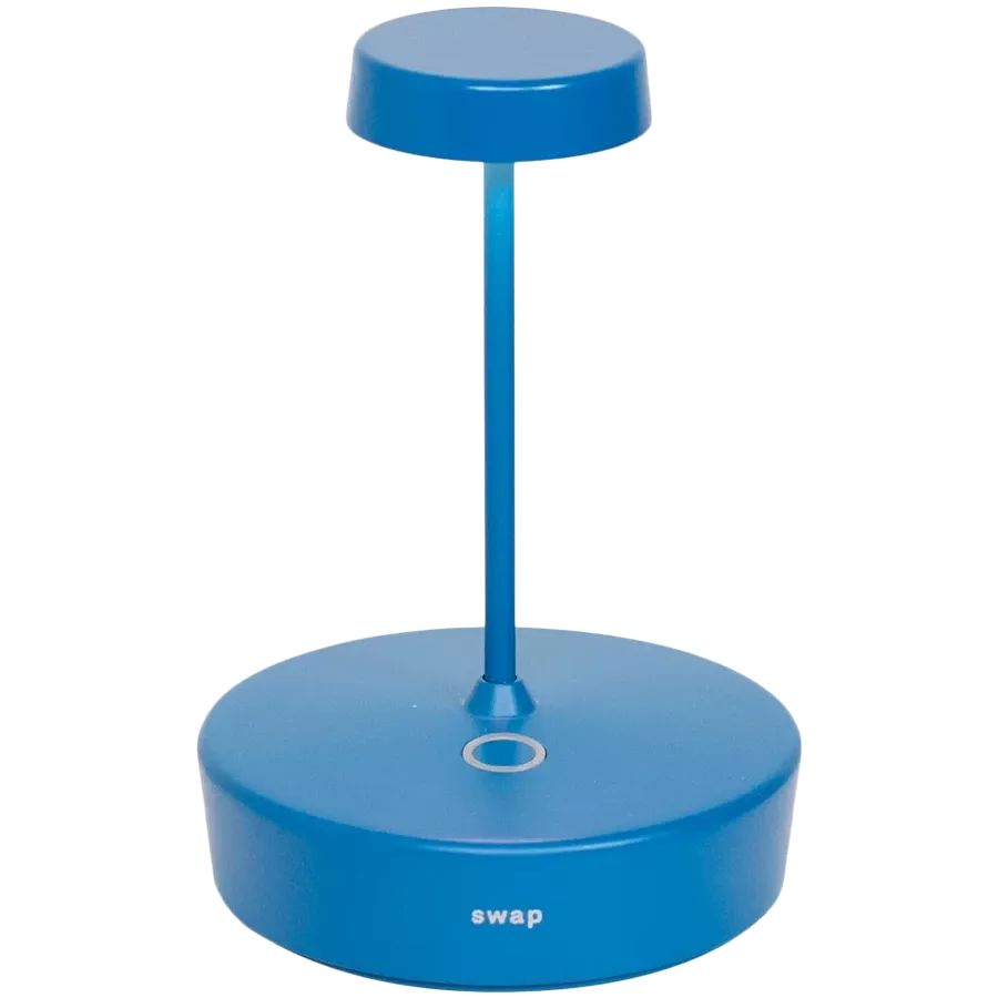 ZAFFERANO SWAP MINI TABLE LAMP 100x148mm. PAINTED MATT BLUE 2.0W LED 183lm — Image №1