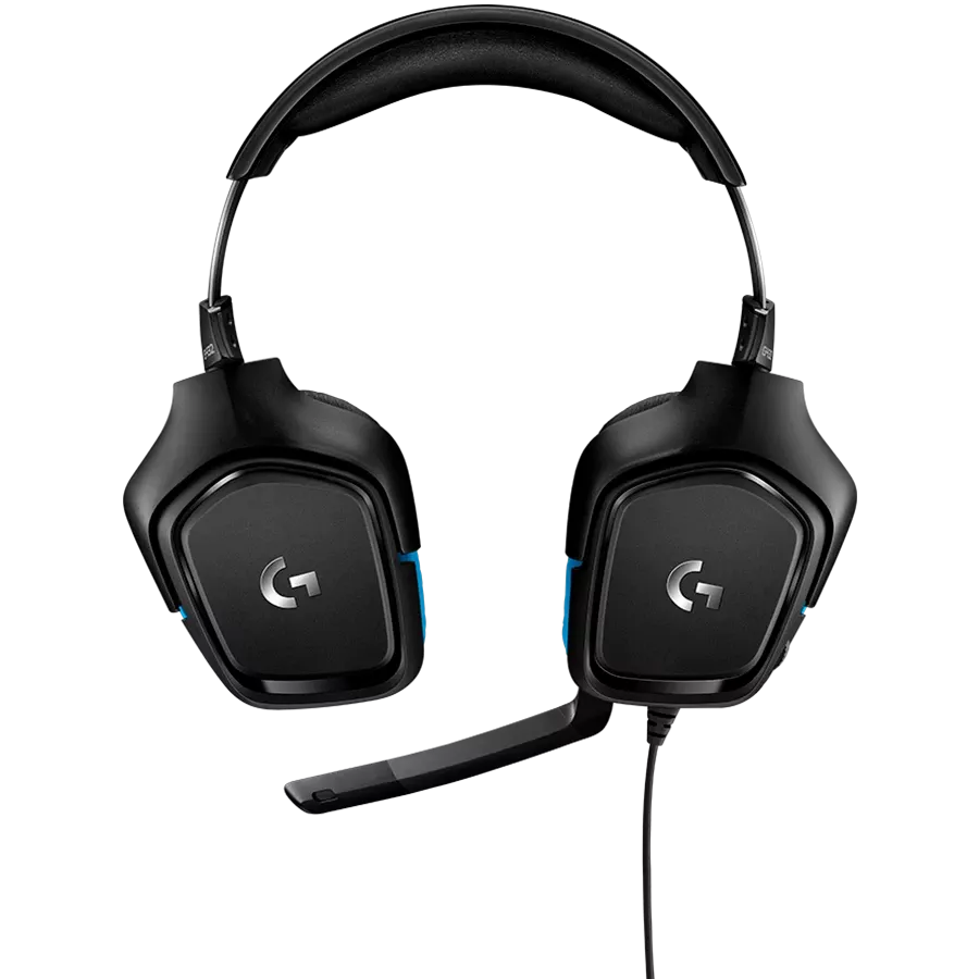 Навушники LOGITECH G432 Wired Gaming Black/Blue (L981-000770) — Зображення №3