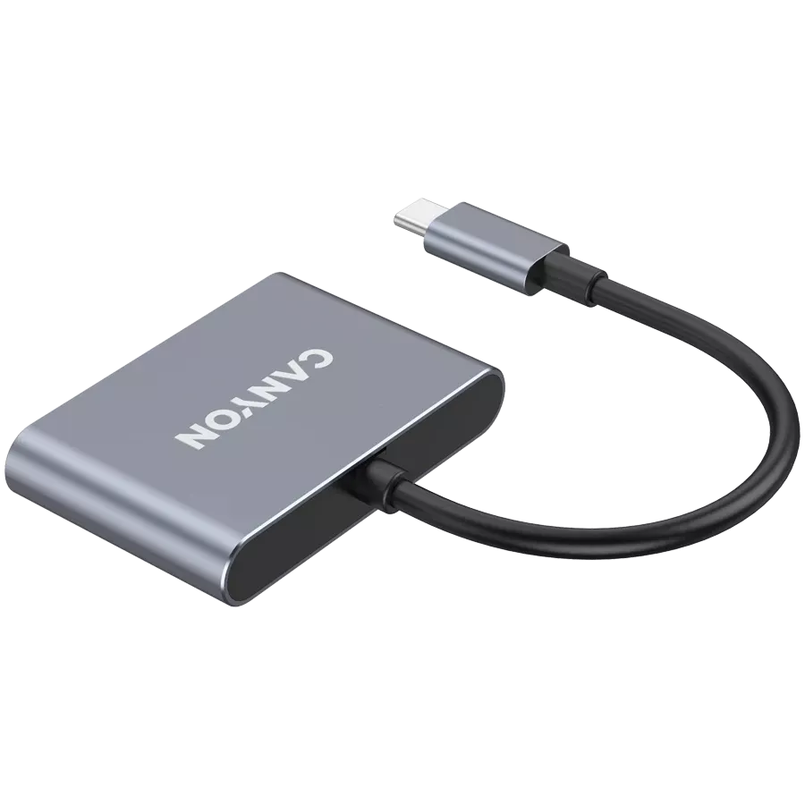 CANYON USB-C Port Replicator DS-3, Dark Gray — Image №3