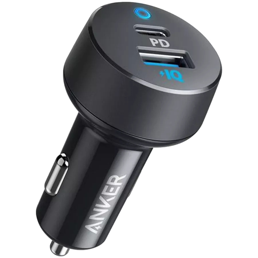 ANKER Προσαρμογέας Αυτοκινήτου 2*USB/USB-C, 35 βατ, Μαύρο / Γκρι — Εικών №1