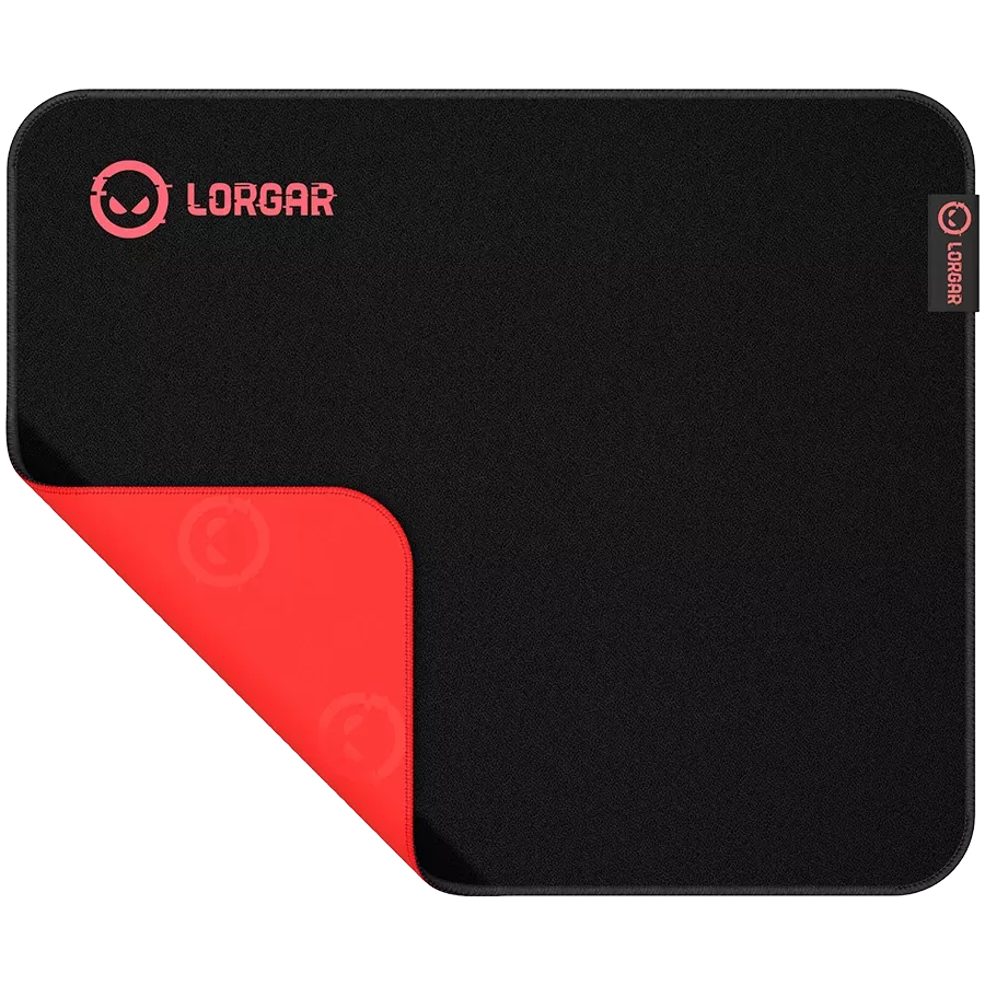 Παιχνίδι ποντικιού Lorgar 360mm x 300mm x 3mm, Μαύρο / Κόκκινο — Εικών №2