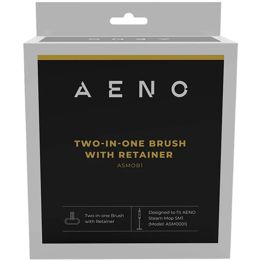 AENO  for SM1|АғылшынTwo-in-one oval brush for steam mop SM1 (Brush with Retainer, Cloth Cover, Foam Pad included)Ағылшын| — image №2