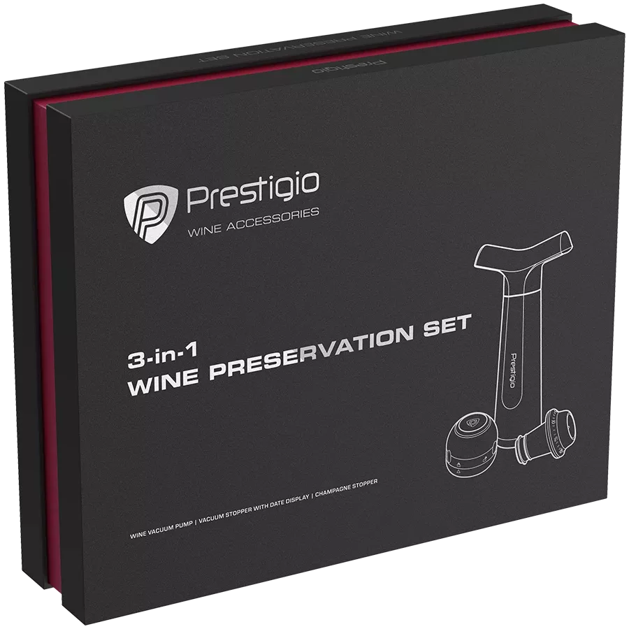 PRESTIGIO , BlackManual vacuum wine stopper — Image №17