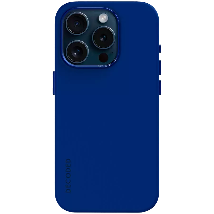DECODED Θήκη ANTIMICROBIAL SILICONE CASE με MagSafe, Μπλε for iPhone 15 Pro — Εικών №1