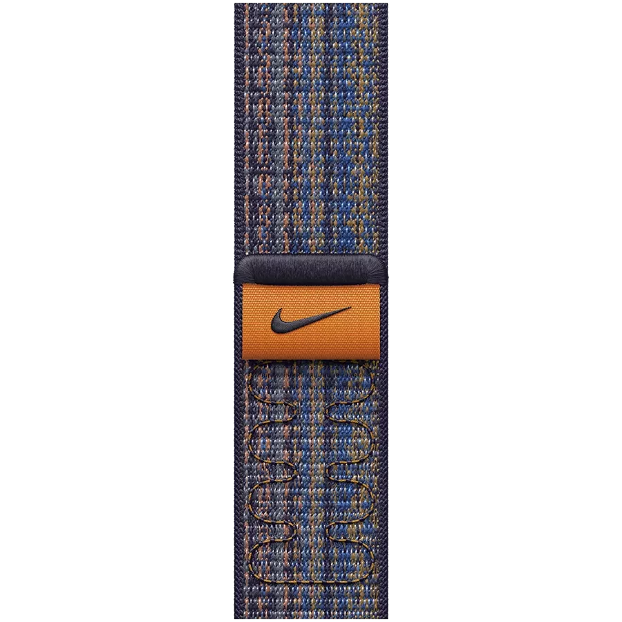 Ремінець APPLE 45mm Nike Sport Loop Nike Sport Loop Game Royal/Orange за Apple Watch 42/44/45/49 mm — Зображення №1