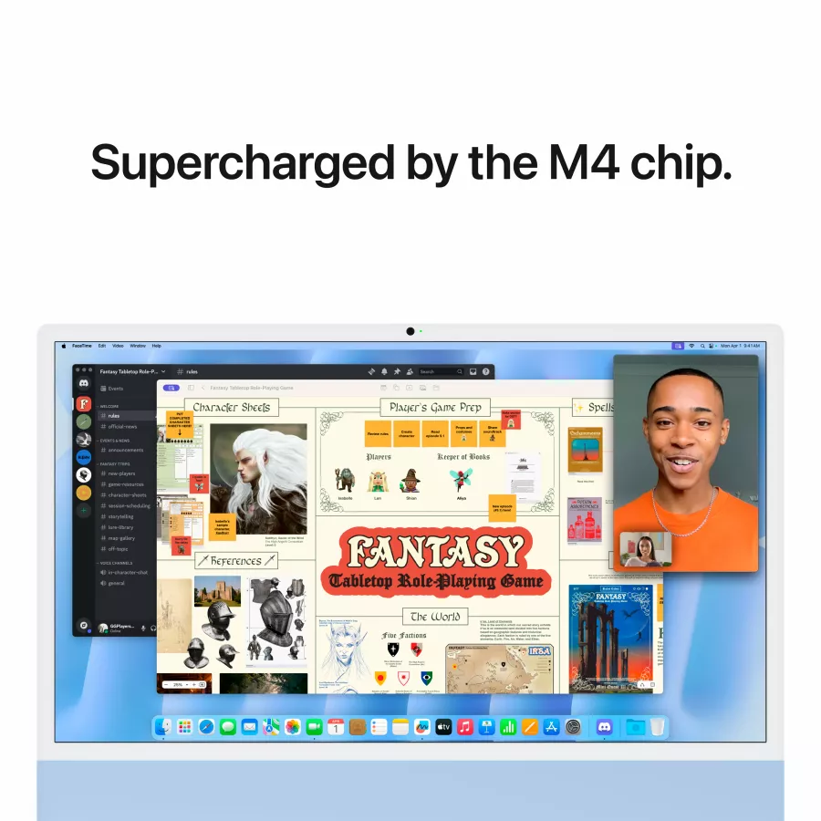 Apple iMac 24", Apple M4 (10C CPU/10C GPU), 16 GB, 256 GB SSD, Blue — Image №6