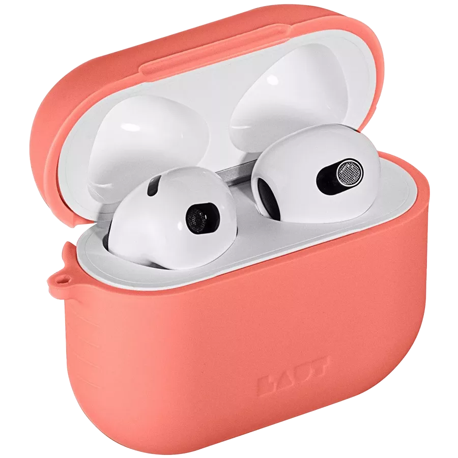 Чехол LAUT POD  Коралловый для AirPods (Gen3) — Изображение №2