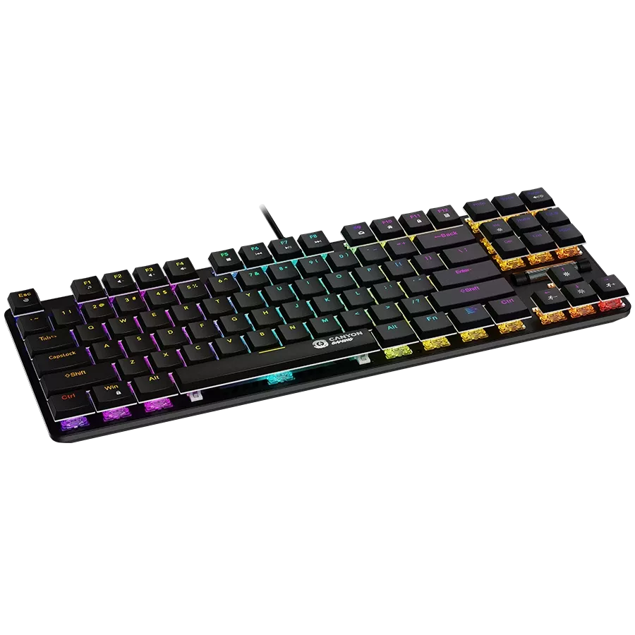 Клавиатура проводная CANYON Cometstrike GK-50 RGB TKL USB Black (CND-SKB50-US) — Изображение №4