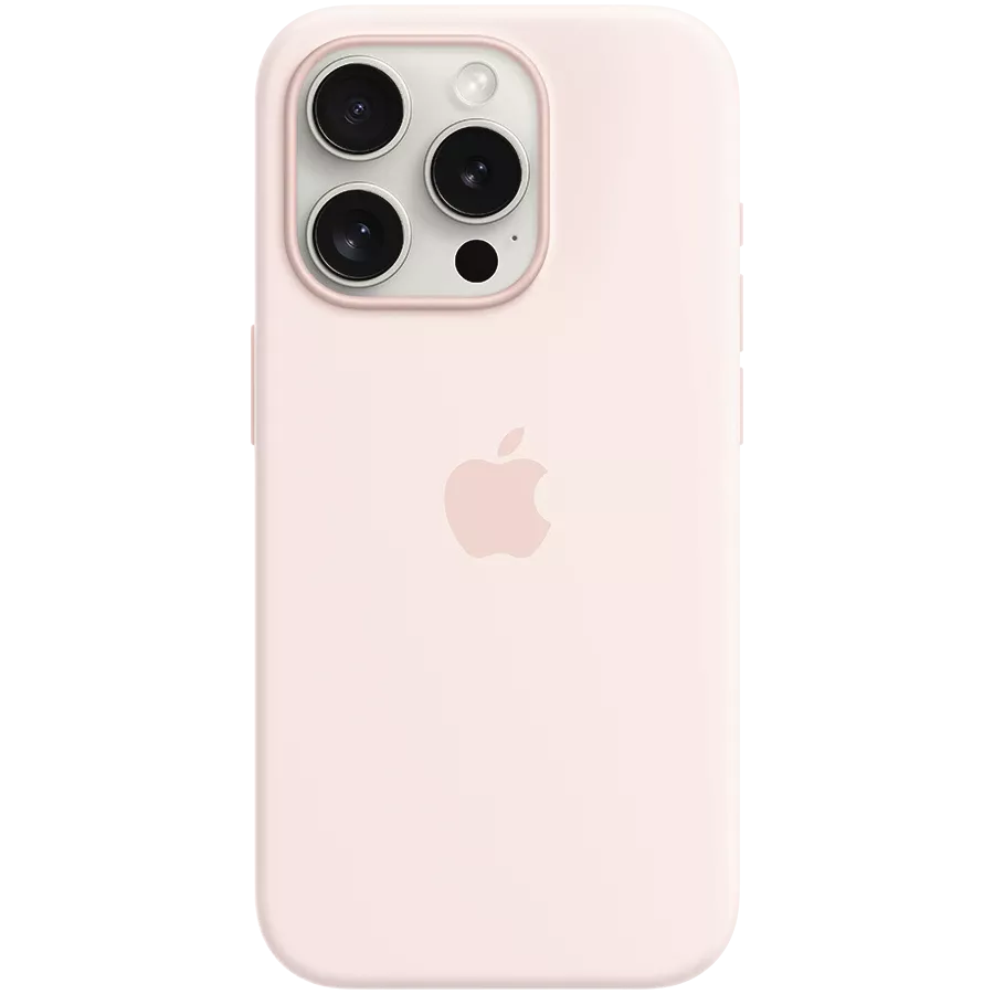 APPLE Silicone Case with MagSafe Light Pink for iPhone 15 Pro — Image №1