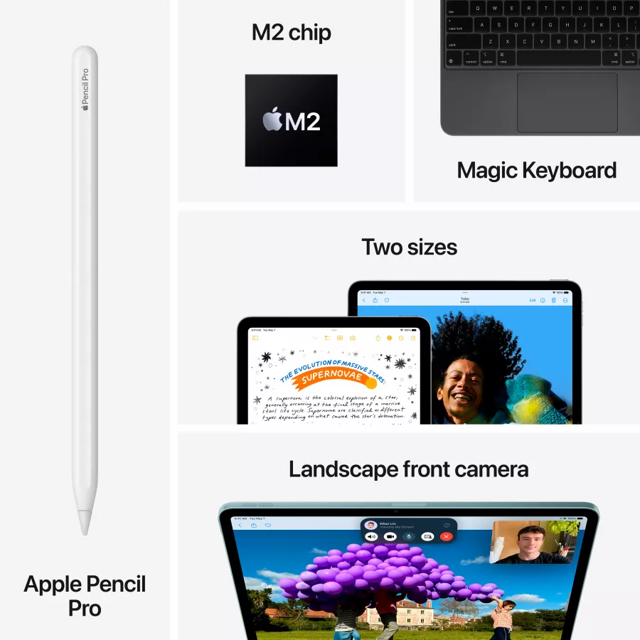 iPad Air 13 (M2), 128 GB, Wi-Fi, Space Gray — Image №8