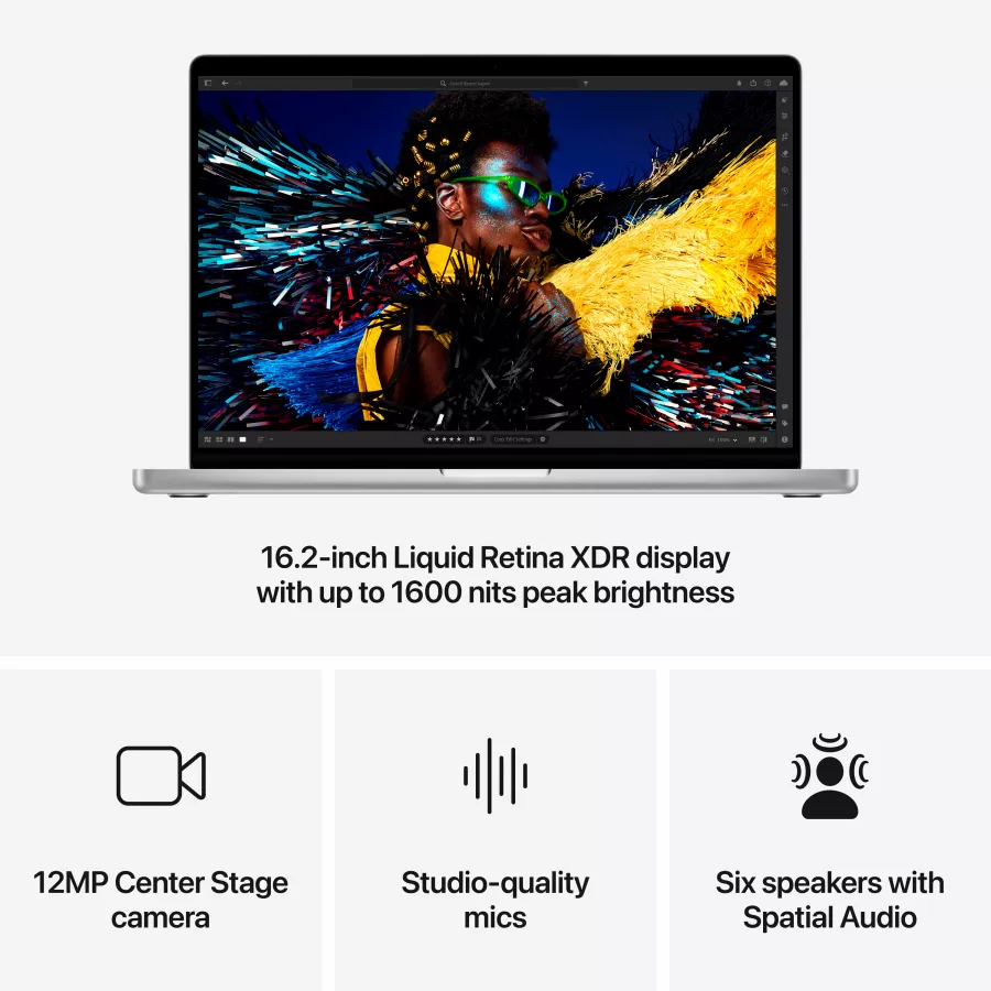 Apple MacBook Pro 16.2"  Apple M4 Pro (14C CPU/20C GPU), 24 GB, 512 GB, Silver, 2024 — Image №6