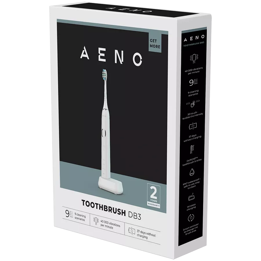 AENO DB3 Toothbrushes, Sonic, White — Image №9