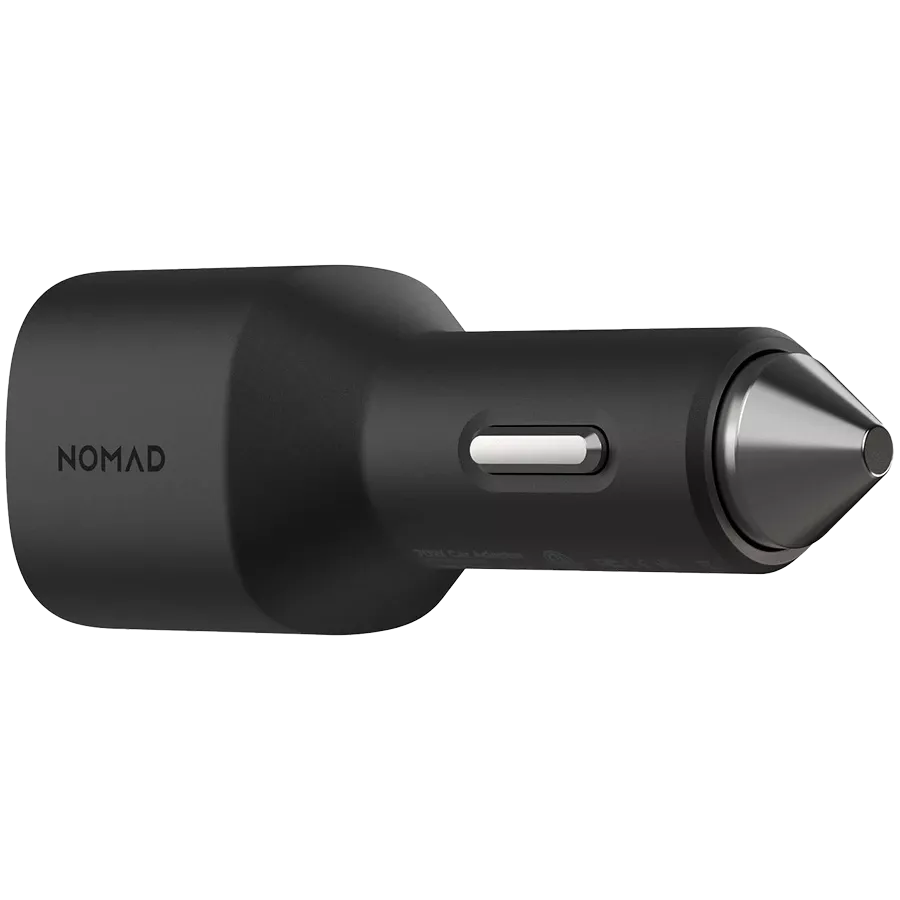 Автомобильное зарядное устройство Nomad Dual Port USB-C 70W Car Charger Черный (NM01895985) — Изображение №2