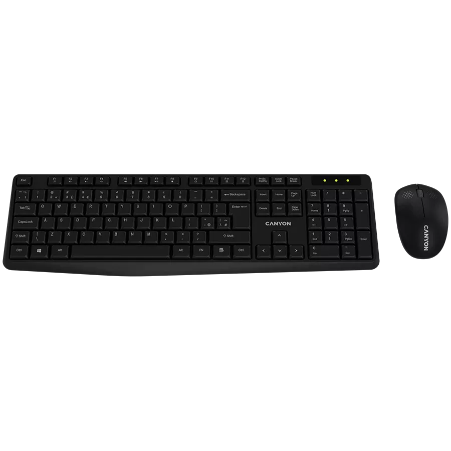 CANYON Keyboard, Wireless, Black, US EN/UK EN — Image №1