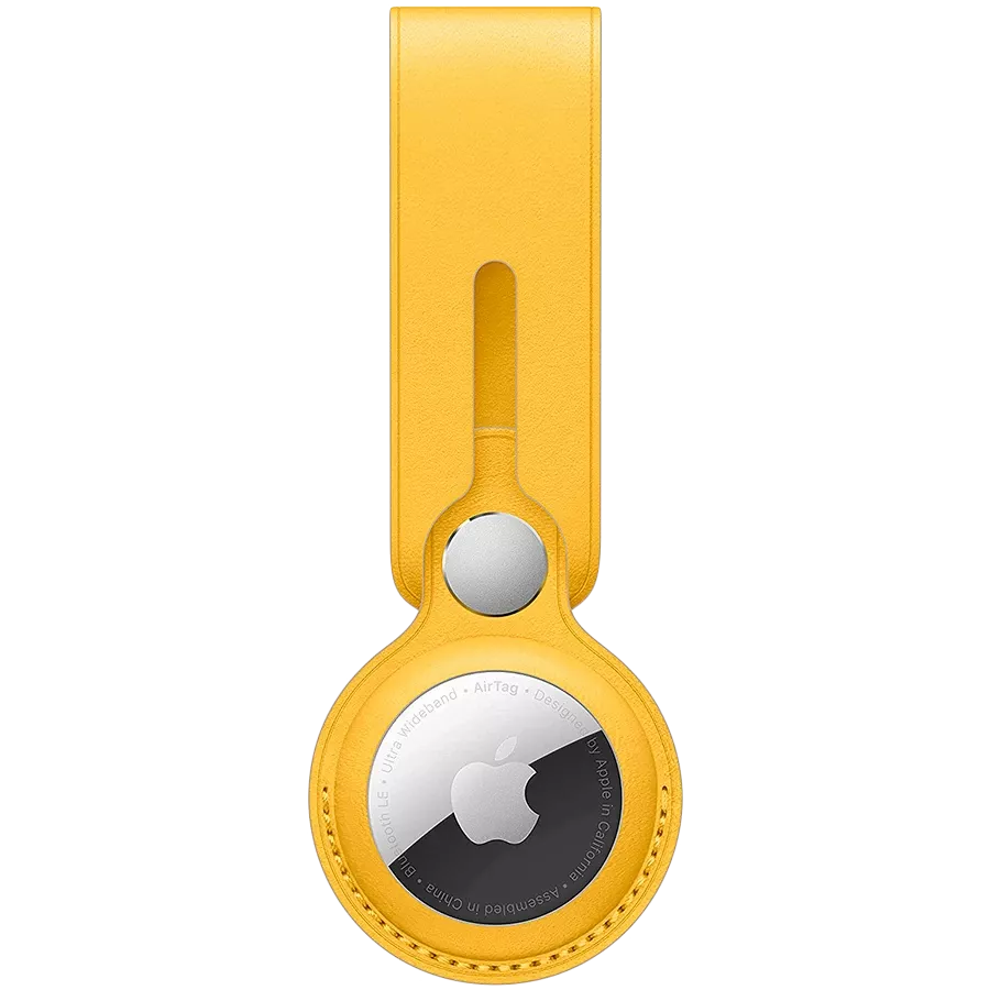 Кожаный брелок APPLE для AirTag, Лимон Мейера — image №1