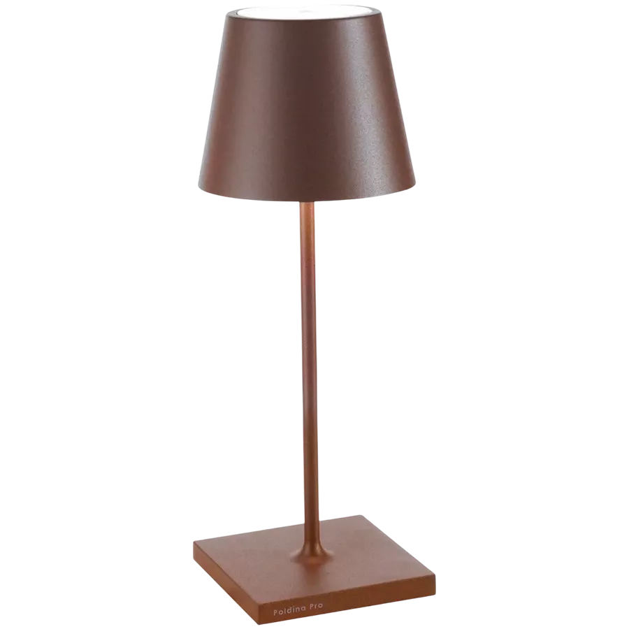 ZAFFERANO POLDINA MINI PRO TABLE LAMP 111x300mm. PAINTED RUST 2.2W LED 185-203lm. — Image №1